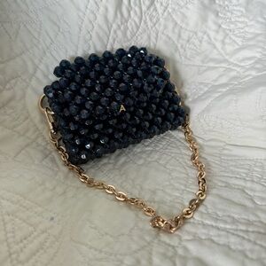Handmade Beaded Card Holder, Micro Bag